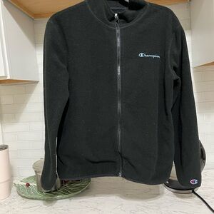 Champion Black Full-Zip Fleece Jacket